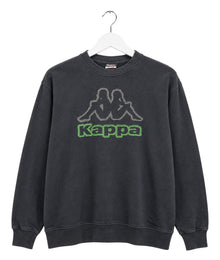 Kappa Big Logo Vintage Sweater Herren Anthrazit XL