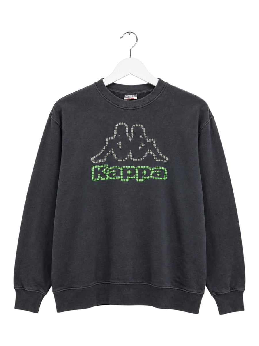 Kappa Big Logo Vintage Sweater Herren Anthrazit XL