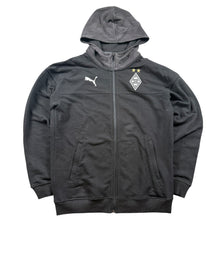 Puma Borussia Mönchengladbach Fußball Zip Hoodie Herren Schwarz M