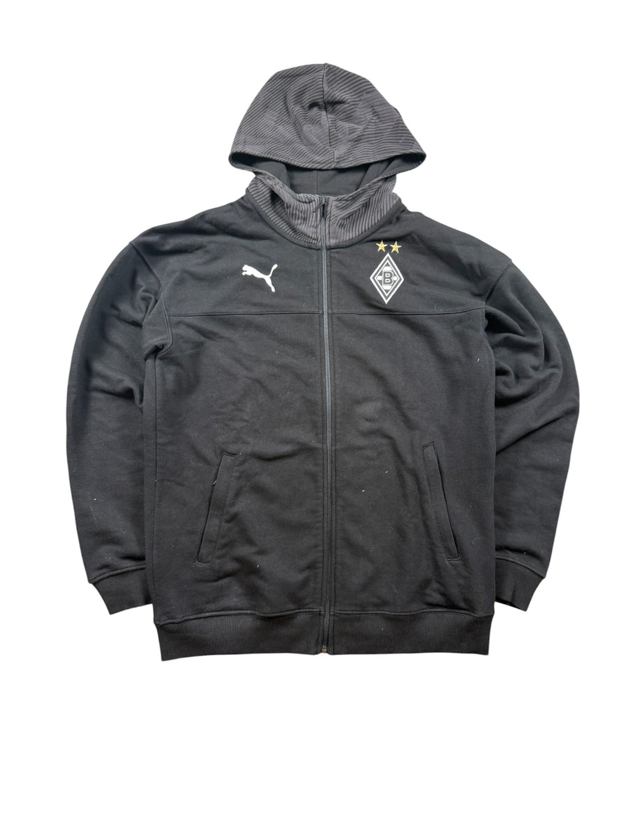Puma Borussia Mönchengladbach Fußball Zip Hoodie Herren Schwarz M