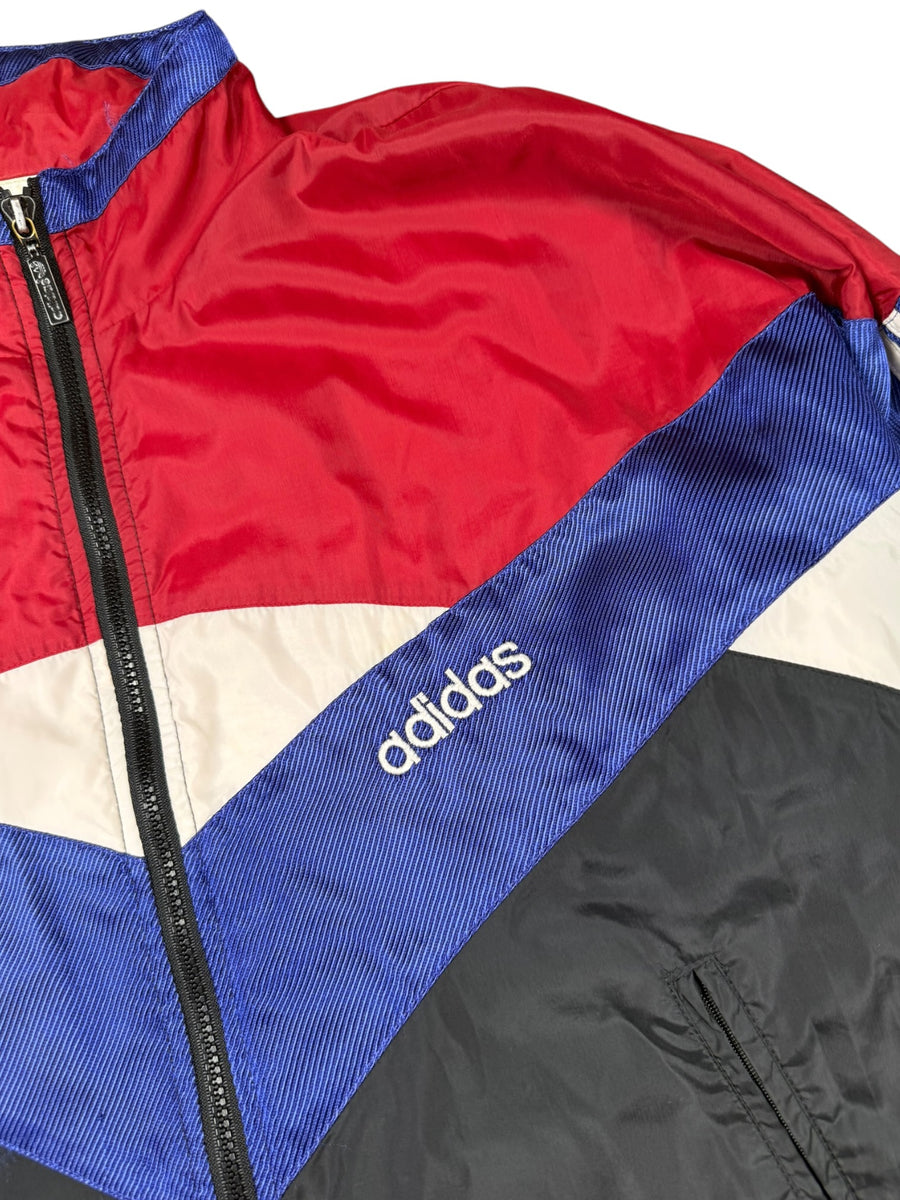 Adidas Vintage Trackjacket Herren Schwarz Rot Blau Weiß M