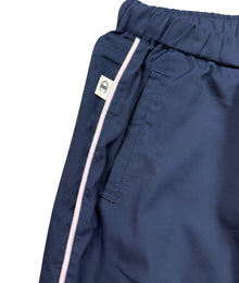 Champion Logo Vintage Trackpants Damen Dunkelblau Rosa L
