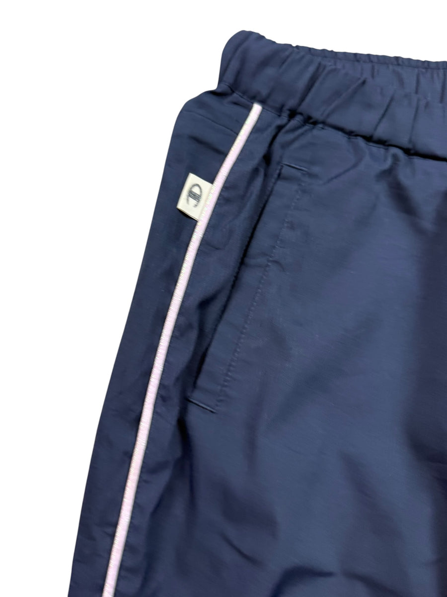 Champion Logo Vintage Trackpants Damen Dunkelblau Rosa L