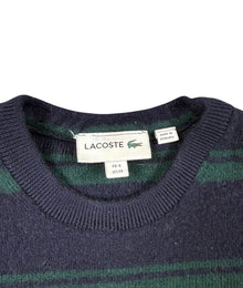 Lacoste Striped Vintage Sweater Herren Dunkelblau Grün M