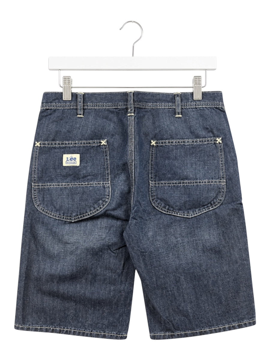 Lee Allover Pattern Vintage Jeans Shorts Herren Dunkelblau M