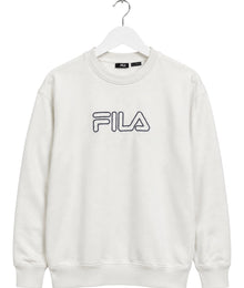 FILA Big Logo Vintage Sweater Herren Cremeweiß XL