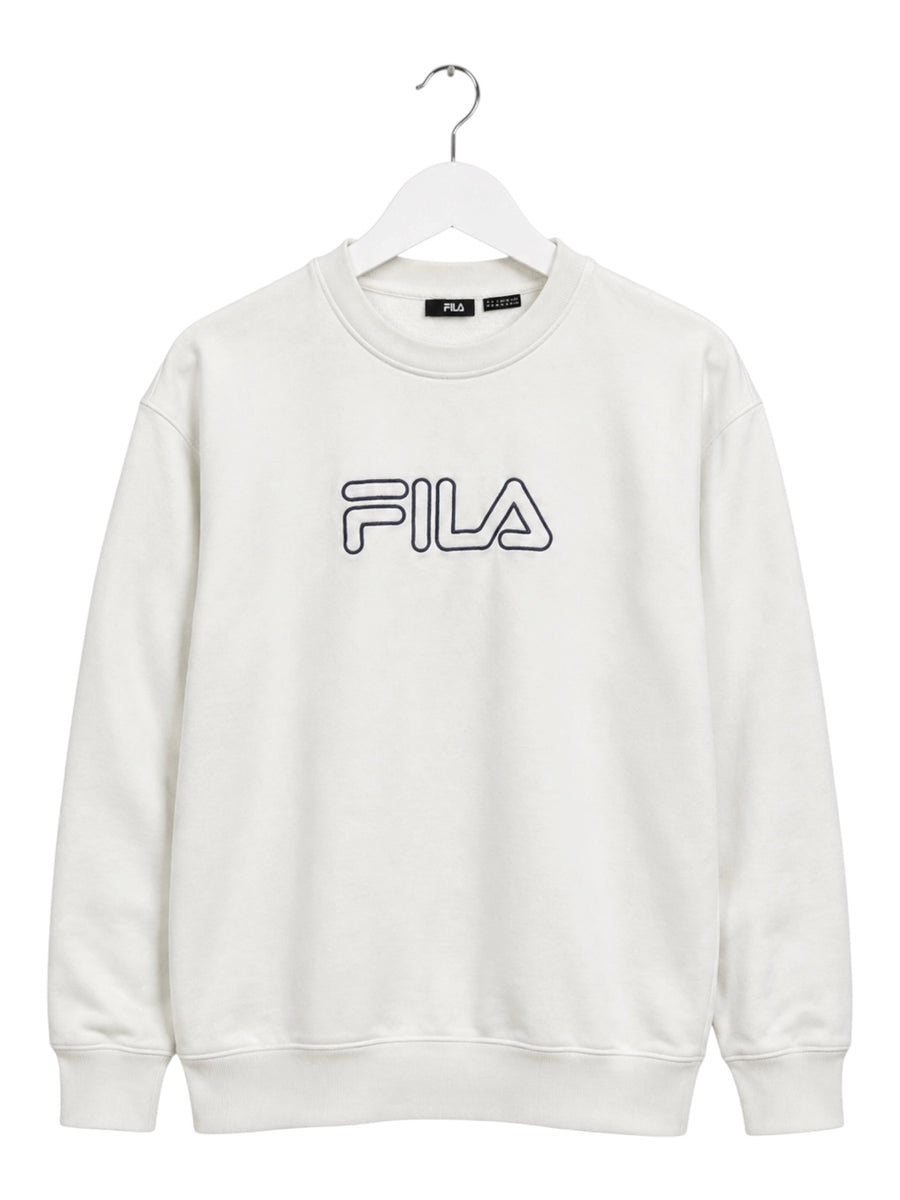 FILA Big Logo Vintage Sweater Herren Cremeweiß XL