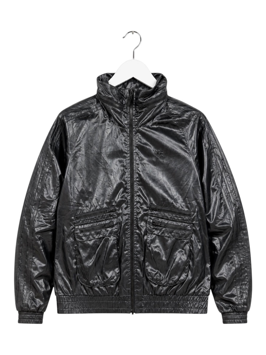 Adidas Trefoil Vintage Glanz Jacket Damen Schwarz S