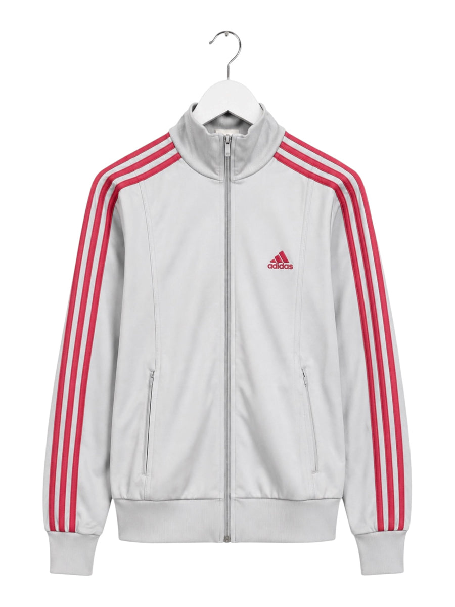 Adidas 3-Stripes Vintage Trackjacket Damen Grau Pink L