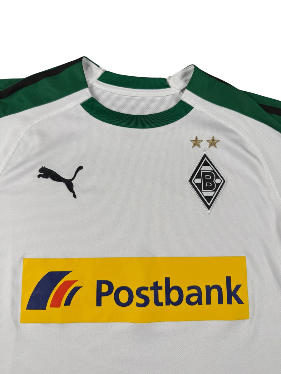 VBYC Borussia Mönchengladbach PUMA Heimtrikot in Weiß mit Vereinswappen, zwei Sternen und Postbank-Sponsorenlogo
